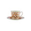 Karaca Paye Seljuk Collection Porcelain Tea Cup and Saucer , 200ml, Multi