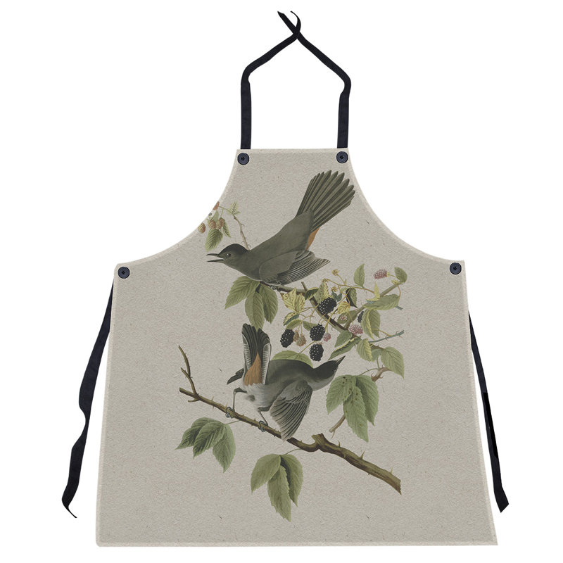 Bib Apron, Gray/Dark Green