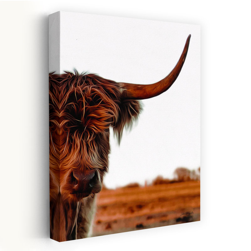 Art contemporain Portrait de vache contemporaine, H 36 po x l 24 po