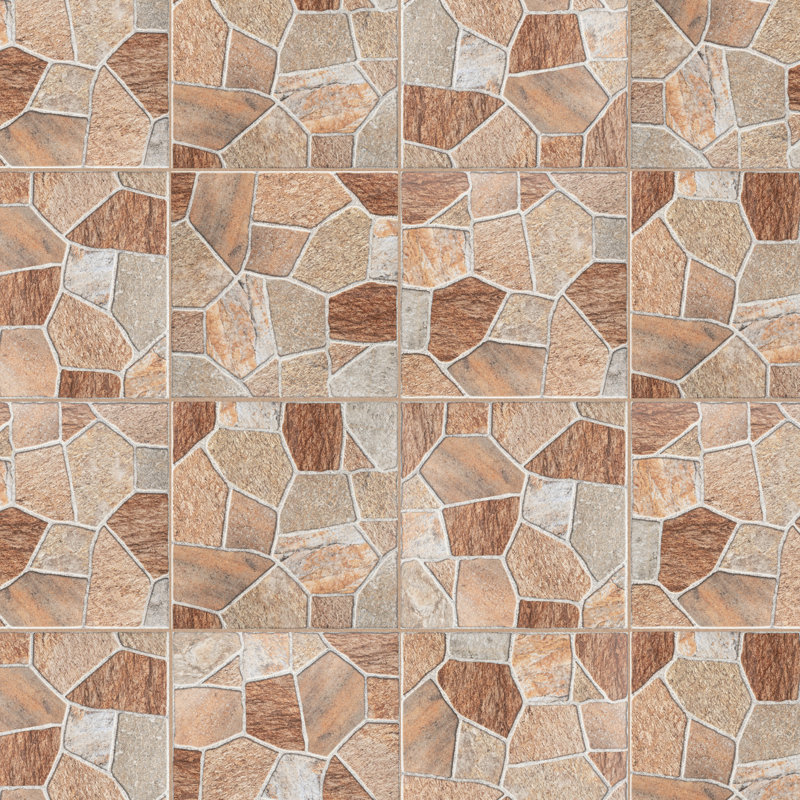 Leticia 17 3/4" x 17 3/4" Ceramic Stone Look Field Wall & Floor Tile