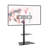 ProMounts Premium Swivel Floor Stand TV Mount with Shelf for 37 to 72 Inch Screens, Holds up to 88Lbs