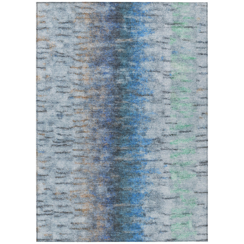 Machine Washable Indoor/Outdoor Chantille ACN2319 Casual Rug, Rectangle 2'6" x 3'10"