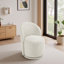 Integrated Barrel Armless Swivel Fabric Dining Chair-1588366704