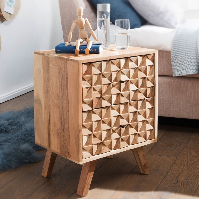 Bobrow 44cm W Bedside Table