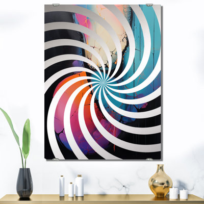Oloto - Grand miroir mural fractal abstrait MIR137530