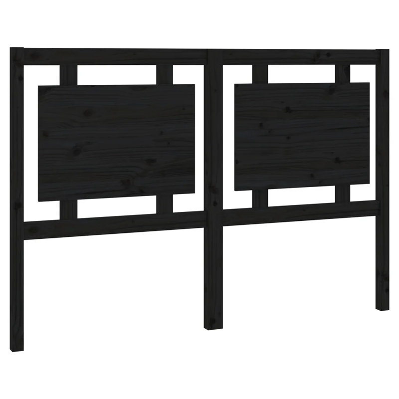 Schiavo Solid Wood Headboard, Black, 205.5 x 100 cm