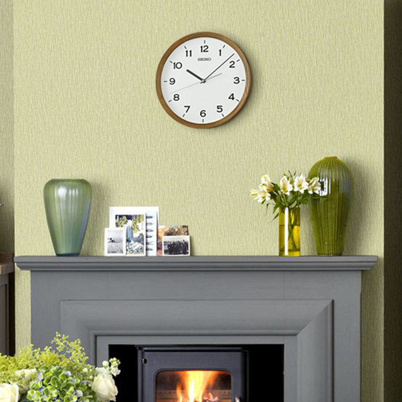 QXA853BLH Classic Modern Clock, Brown