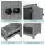 Meuble-lavabo simple autoportant gris de 30 po avec lavabo et rangement en céramique-548526239