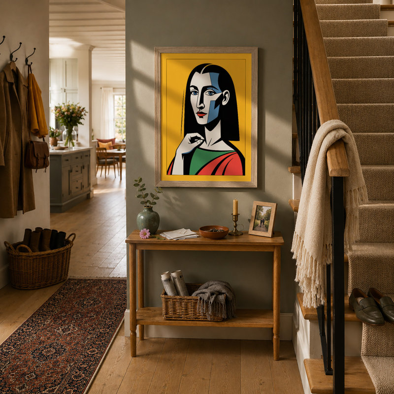 Divided Portrait Pop Art - Print, Oak, A3 - 42.0 x 29.7 cm
