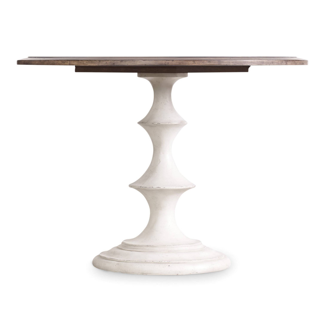 Melange Walnut Round Dining Table Hooker Furniture
