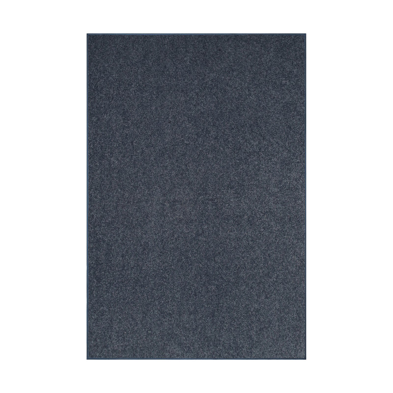 Modern Plush Pet and Kids Friendly Solid Color Petrol Blue Area Rugs, Stain & Fade Resistance, Perfect for Living Room, Dining Room, Bedroom, Playroom and Kidsroom, Event, Wedding, Amberlynne Binded Rug