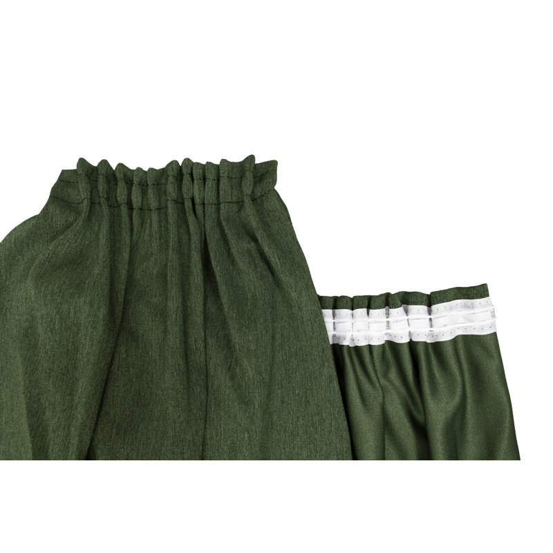 Quade Room Darkening Curtain Pair, Dark green, 180cm H x 135cm W