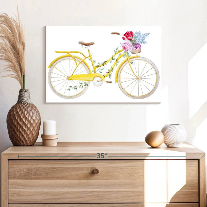 Mehar Flower Bicycle, 16" H x 24" W