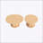 Round Dining Table for 4-6 People, Kitchen Table with Bump Texture Base, Wooden Dinner Table for Family Gatherings
