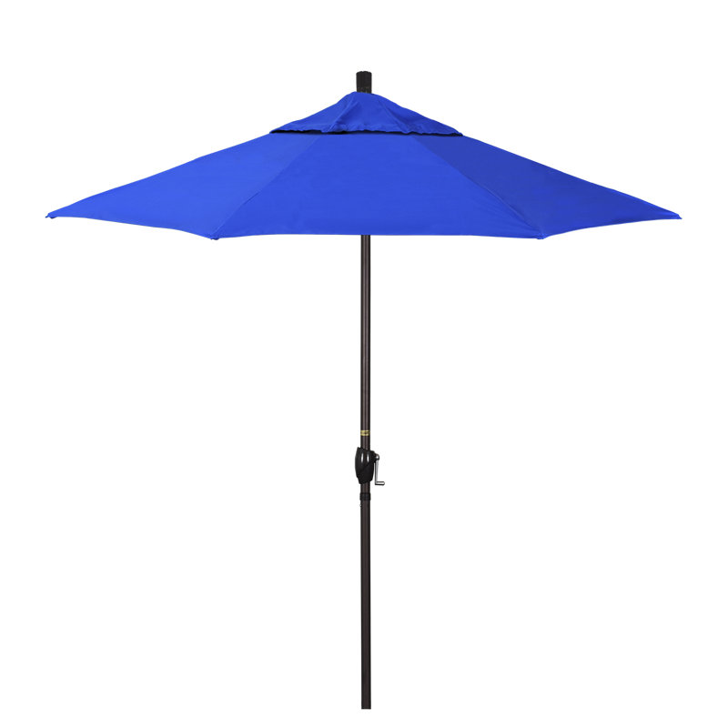Parasol de marché 7,5', Canvas Trueblue Sunbrella® Canvas, Sunbrella®, Noir