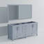 Meuble-lavabo double gris foncé de 72 po X P 22 po D et 28 po Miroir-117984771