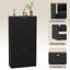 3 Drawer Shoe Cabinet with Top Modern Shoe Storage For Hallway Living Room & Bedroom-644223694