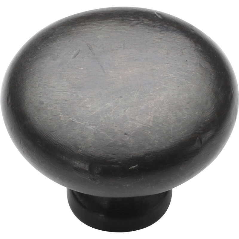 Round Cabinet Knob, Dark Bronze, 1.5