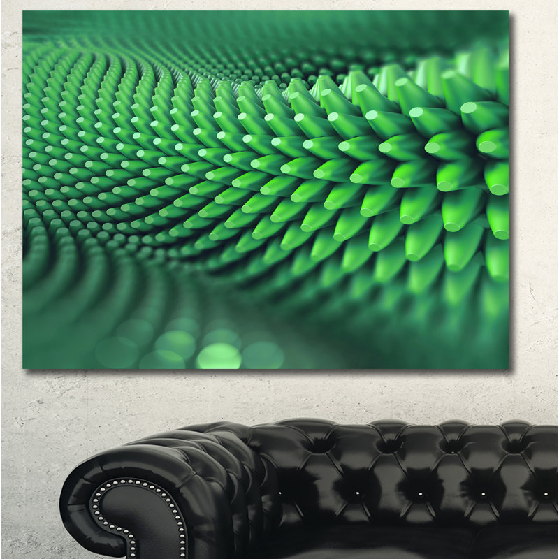 " Abstract 3D Spiny Background ", 20" H x 40" W x 1" D