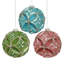 Poinsettia Glittered Ornament - 4 Inches