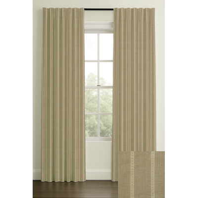 Merritt Jacquard Stripe Rod Pocket Curtain