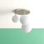 Brent Glass Semi Flush Mount