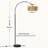 Floor Lamps For Living Room, Arc Floor Lamp with Dimmable Bulb, Boho Rattan Standing Lamp With 3 Color Temperatures, Height Adjustable Tall Lamp For Bedroom, Over Couch Reading Lamp-401096143