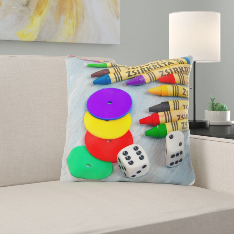Mcnabb School Throw Pillow, Microsuede, Indoor
