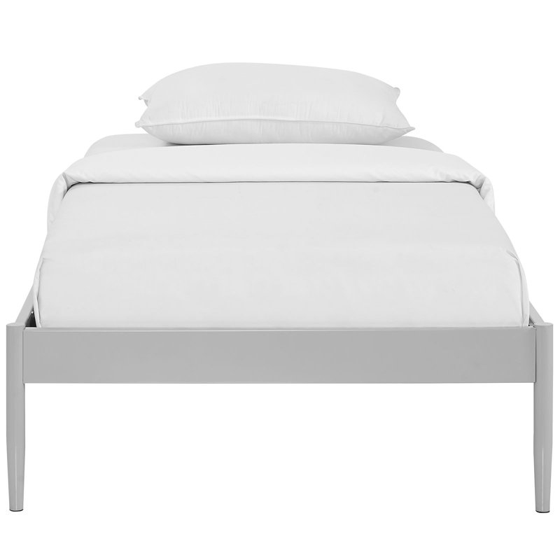 Modway Elsie Fabric Bed Frame, Twin, Gray