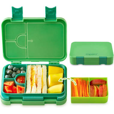 BergHOFF Leo Lunch Set, Water Bottle Flatware and Bento Box, Green