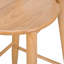 Tabouret en bois d'hévéa, ensemble de 2