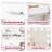 Manufactured Wood Makeup Vanity with LED Mirror and Storage Shelves-1568774957