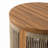 Outdoor Acacia Wood Rope Sides Round Drum Side and End Table