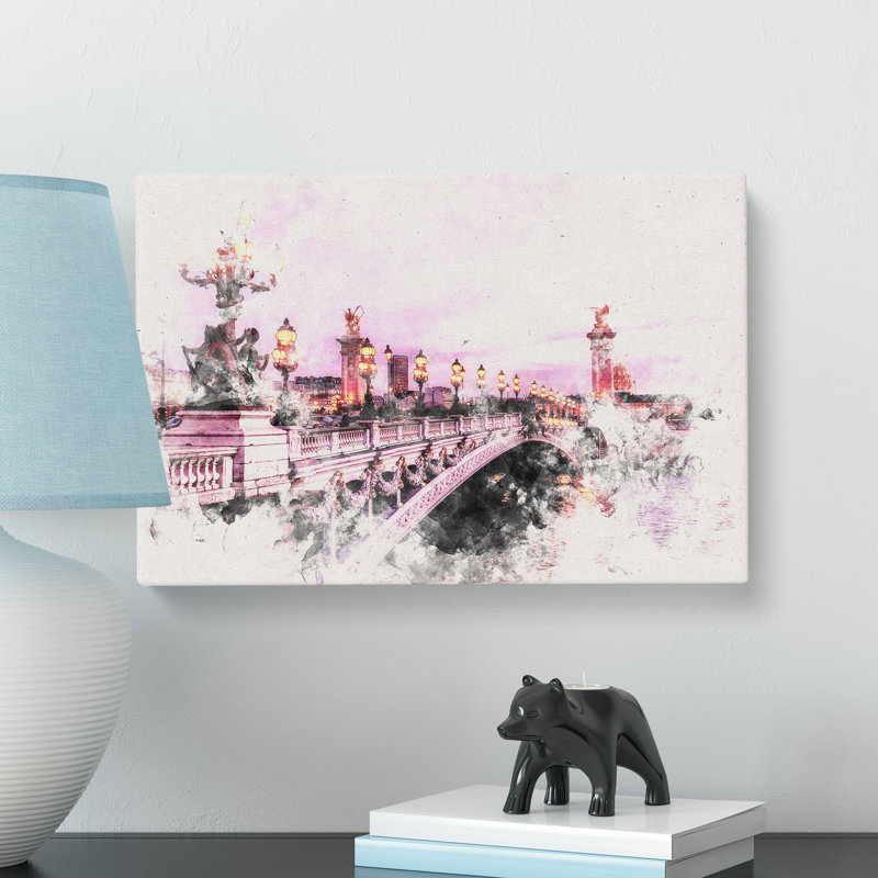 Pont Alexandre III Bridge In Paris France - Wrapped Canvas, 35cm H x 50cm W x 3cm D