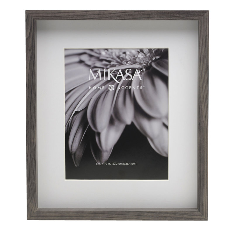 Bold Gallery W/Mat MDF Multi-Size Photo Frame, Black, 8" x 10", 16" x 20"