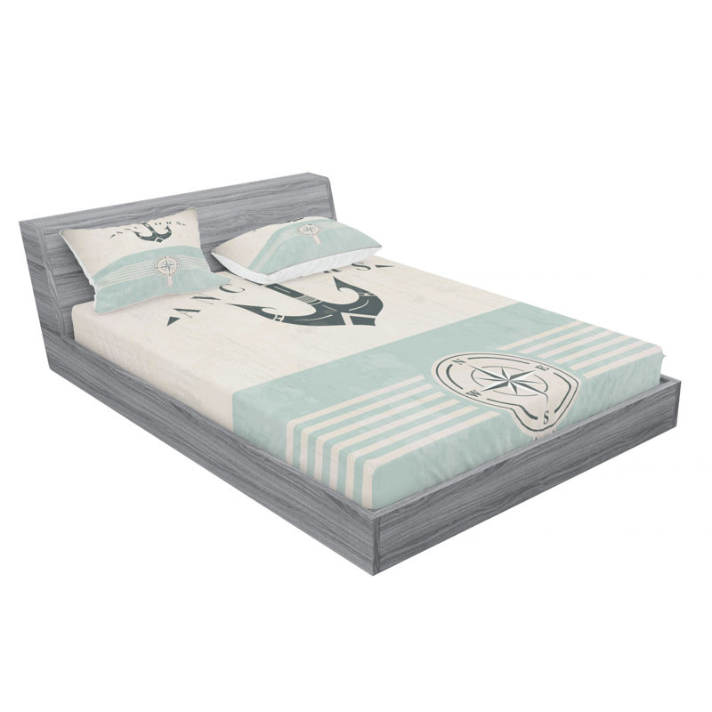 Microfiber Sheet Set, Queen Sheet Set with Fitted Sheet