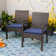 Rectangular 8 - Person 84'' Long Dining Set with Cushions and Umbrella