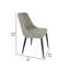 Ensemble de 2 chaises d'appoint rembourrées gris clair Lantie-152299062