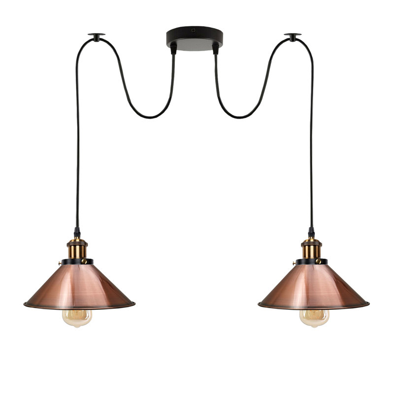 Lofton 2 - Light Cluster Pendant, Copper