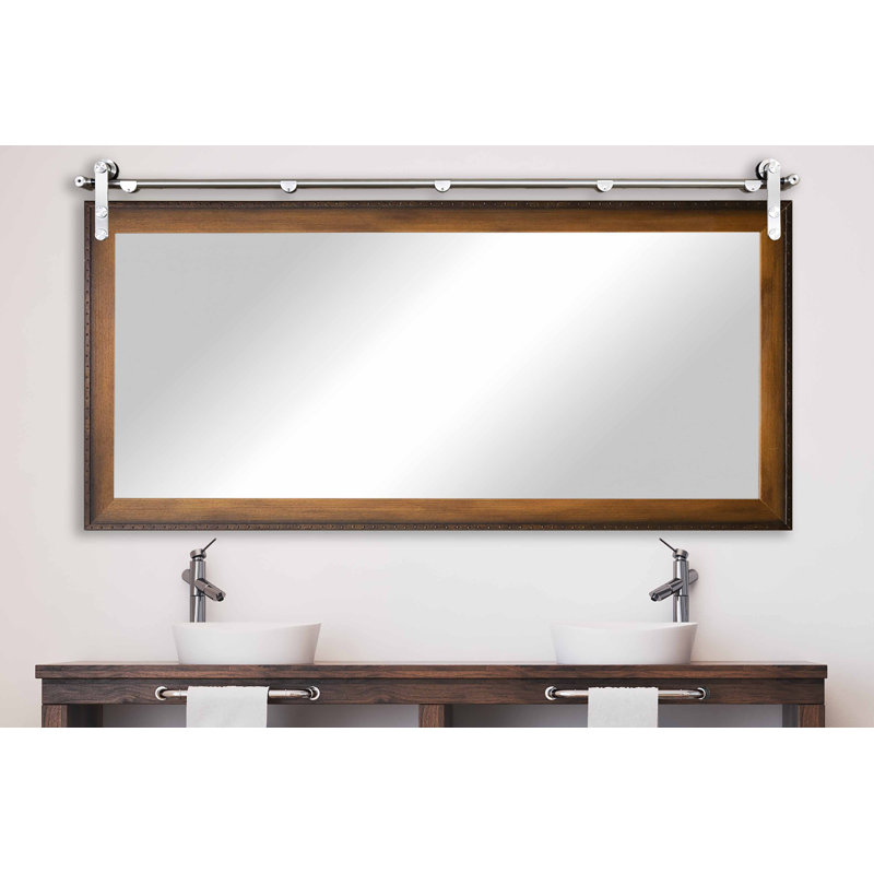 Karlyn Wood Flat Mirror, 30.5" x 63.5"