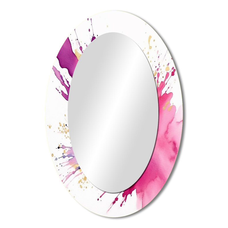 Koffler - Miroir abstrait en métal, 36 po x 24 po