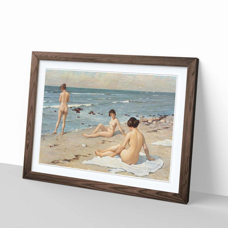 Paul Gustave - Single Picture Frame Painting, Walnut