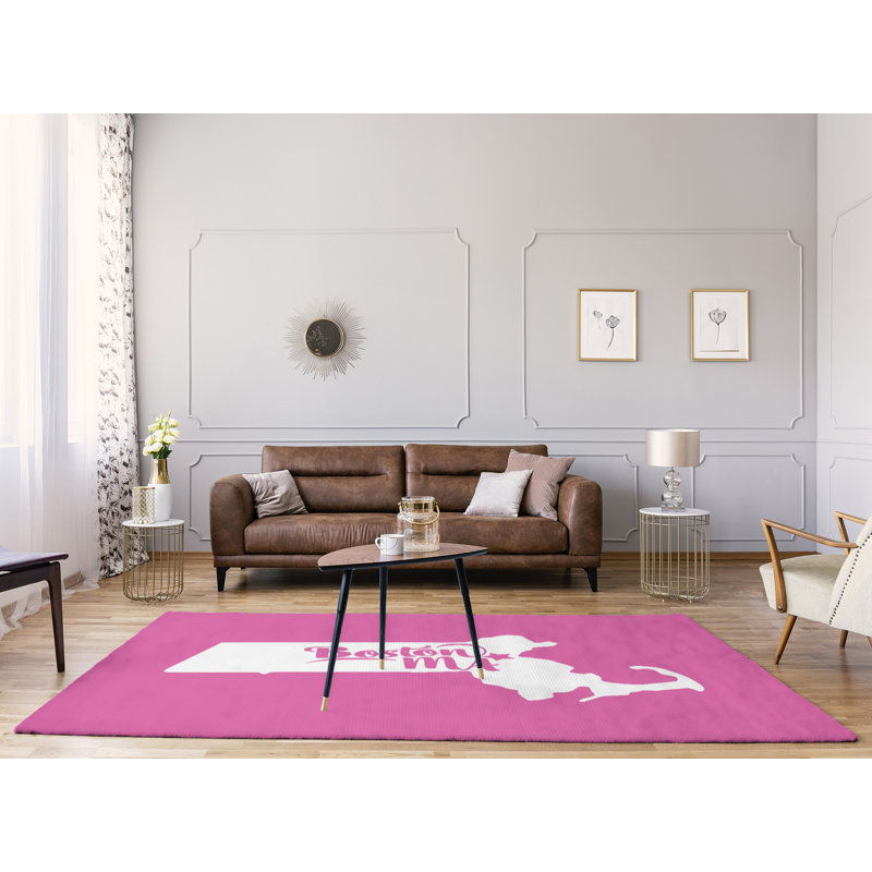 Tapis de l’aire rose boston massachusetts, Rectangle 8 pi x 10 pi