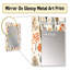 Orange et gris Scerene Woodland Charm - miroir décoratif botanique, miroir mural bohème, impression d'art en métal-1075416125