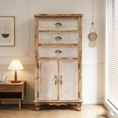 Armoire de rangement en bois rustique