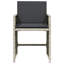 Outdoor Patio Dining Armchair with Cushion-135006412-135006410