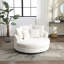 Fauteuil demi-tonneau rembourré avec housse-1835901395