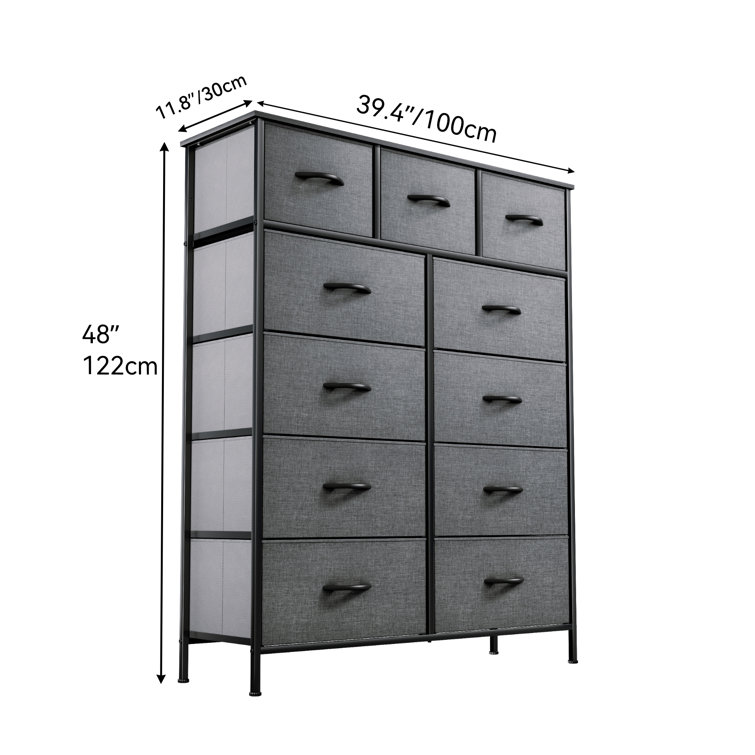 Dresser Quick Install, 6 Wooden Drawers Storage Dresser with Set of 4  Foldable Drawer Dividers, Modern Chest of Drawer with Anti - AliExpress