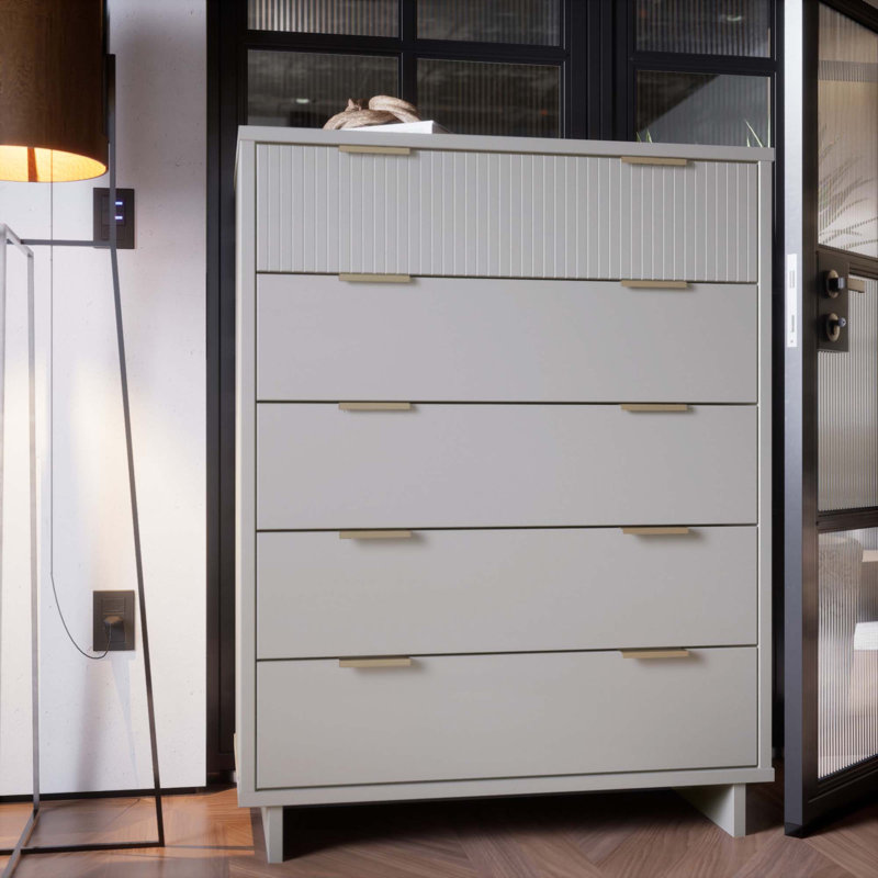 Commode en gris clair, Gris clair
