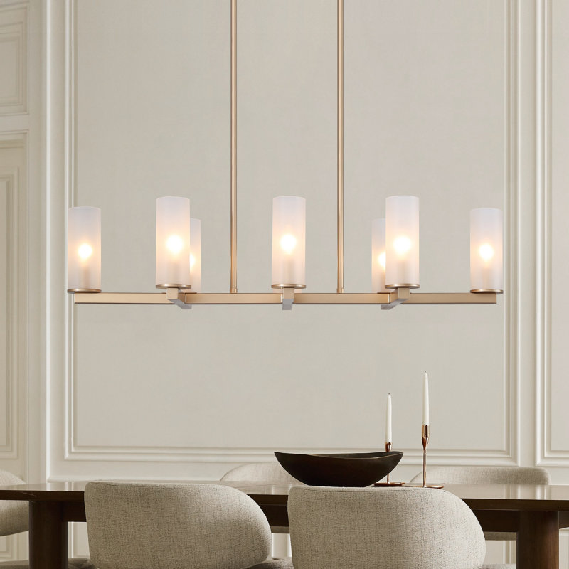 Breeana 8-Light Dimmable Linear Pendant